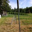End posts go in.  Custom 40 lb post pounder.  Thanks Steve.